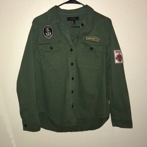 Patch Graphic Military Jacket